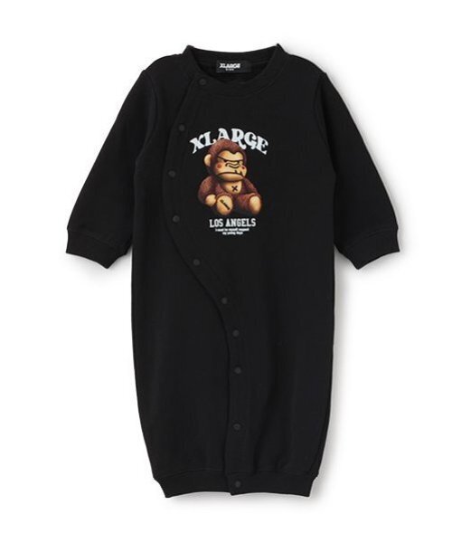 XLARGE KIDS（エクストララージキッズ）の「ぬいぐるみファニーゴリラ2WAYオール（ロンパース・キッズ・ブラック/ブルー・50-70cm）」の2枚目の写真