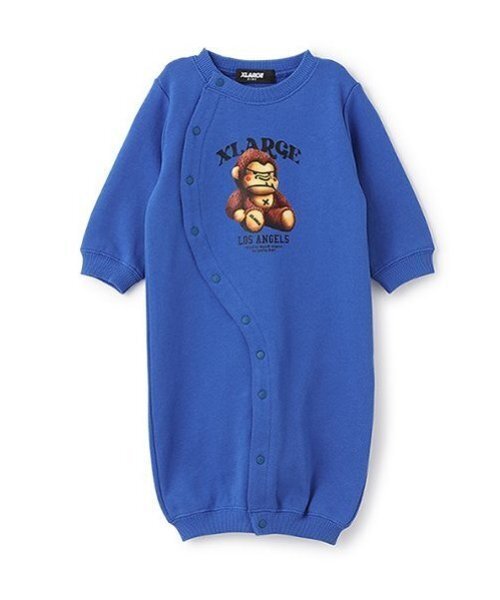 XLARGE KIDS（エクストララージキッズ）の「ぬいぐるみファニーゴリラ2WAYオール（ロンパース・キッズ・ブラック/ブルー・50-70cm）」の4枚目の写真