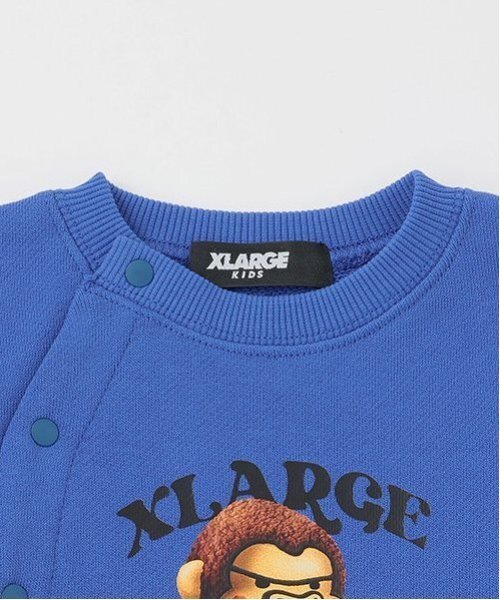 XLARGE KIDS（エクストララージキッズ）の「ぬいぐるみファニーゴリラ2WAYオール（ロンパース・キッズ・ブラック/ブルー・50-70cm）」の16枚目の写真