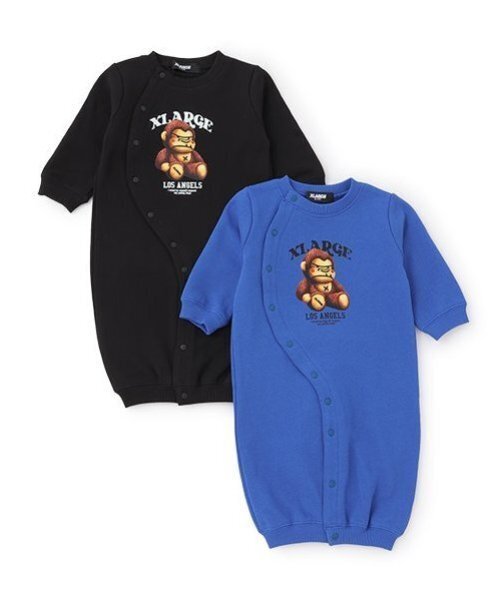XLARGE KIDS（エクストララージキッズ）の「ぬいぐるみファニーゴリラ2WAYオール（ロンパース・キッズ・ブラック/ブルー・50-70cm）」の22枚目の写真