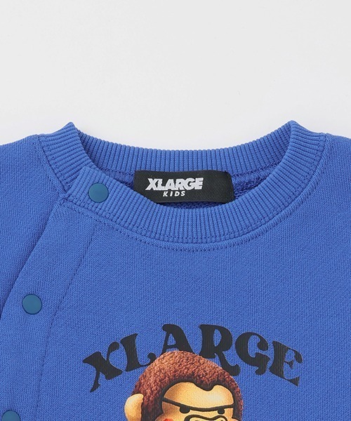 XLARGE KIDS（エクストララージキッズ）の「ぬいぐるみファニーゴリラ2WAYオール（ロンパース・キッズ・ブラック/ブルー・50-70cm）」の7枚目の写真