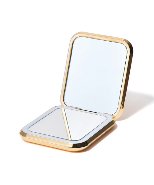 Francfranc(フランフラン)の「ブロンシュ LEDコンパクトミラー ゴールド(手鏡/メイクミラー・レディース・ゴールド・FREE)」の4枚目の写真