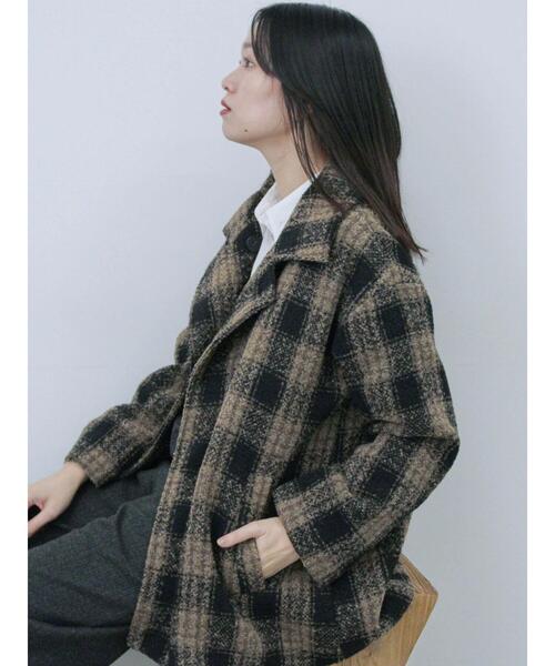 Samansa Mos2 blue（サマンサモスモスブルー）の「ツイードチェック