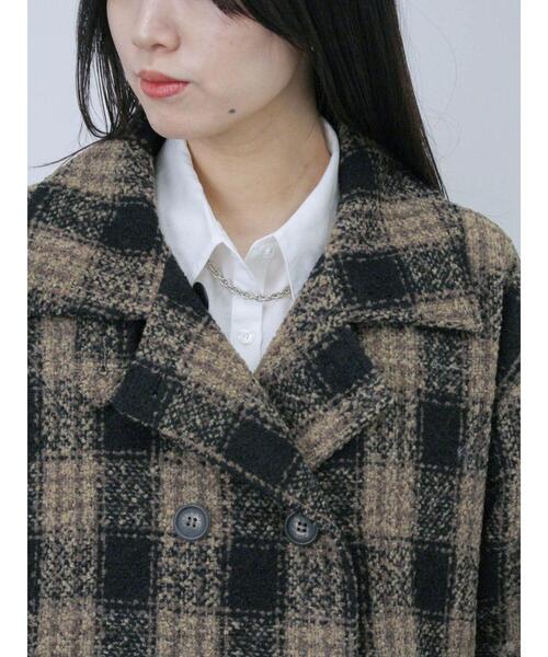 Samansa Mos2 blue（サマンサモスモスブルー）の「ツイードチェック