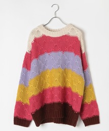 LEPSIM | 1.5ゲージハンドライクMIXプルオーバー　202409(ニット/セーター)