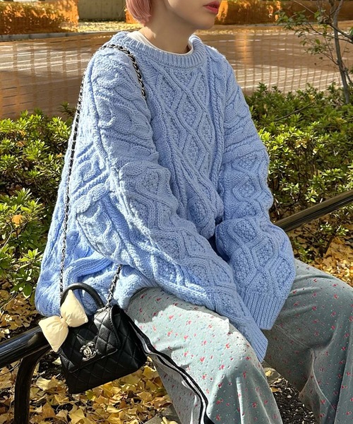 モンスターケーブルニットプルオーバー（ニット/セーター）｜Alley