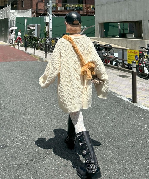 モンスターケーブルニットプルオーバー（ニット/セーター）｜Alley