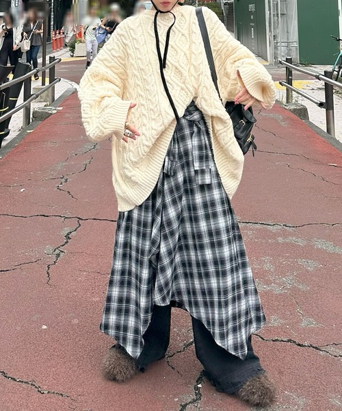 モンスターケーブルニットプルオーバー（ニット/セーター）｜Alley