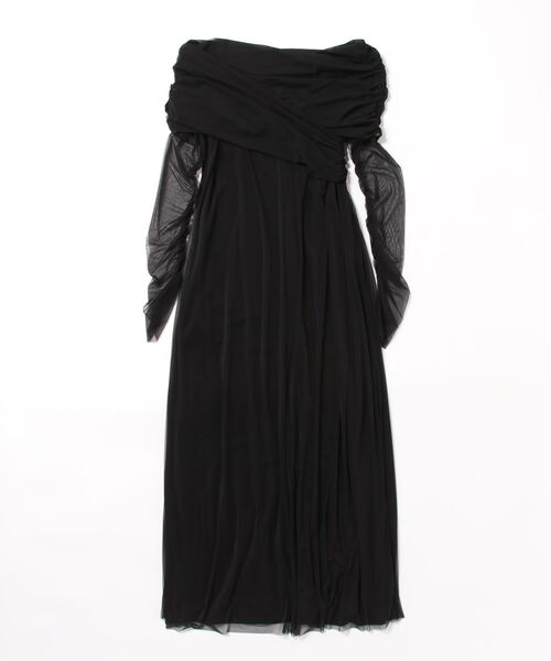 ☆極美品☆アメリOFF SHOULDER TULLE LAYERED DRESS OFF SHOULDER TULLE LAYERED DRESS（ドレス）｜Ameri（アメリ