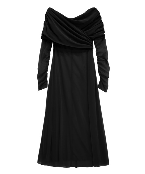 アメリOFF SHOULDER TULLE LAYERED DRESS OFF SHOULDER TULLE LAYERED DRESS（ドレス）｜Ameri（アメリ