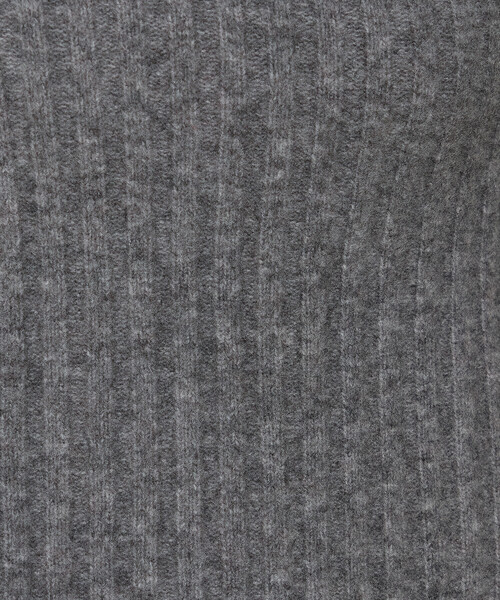 Gabardine K.T(ギャバジンケーティー)の「ウールナイロンのリブ編み ケープベスト(ベスト・レディース・グレー/ブラック/ライトグレー・FREE)」の5枚目の写真