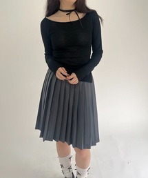 PLEATED SKIRT/ひざ丈プリーツスカート