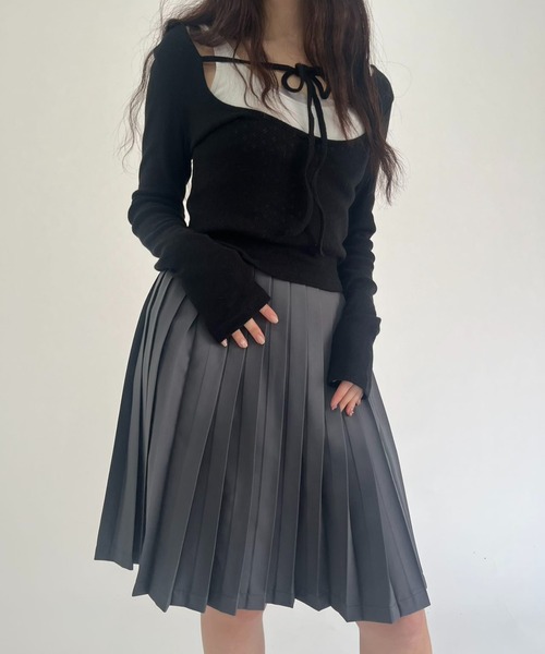 中古】 プリーツプリーズPLEATS PLEASE ハーフサイドスリットA