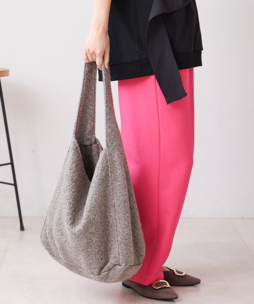 Bou Jeloud（ブージュルード）の「ウールライクショルダーバッグ（ショルダーバッグ・レディース・グレー/ブラック/レッド・ONESIZE）」の10枚目の写真