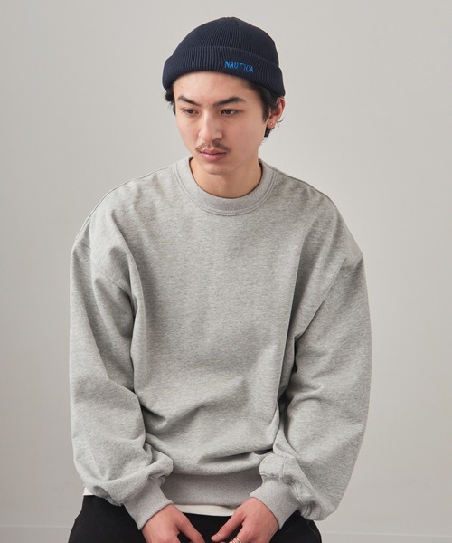 NAUTICA(ノーティカ)の「【NAUTICA】コットンロールワッチ ニット帽 NT096 CBS(ニットキャップ/ビーニー・メンズ・ホワイト/パープル/ネイビー・FREE)」の7枚目の写真