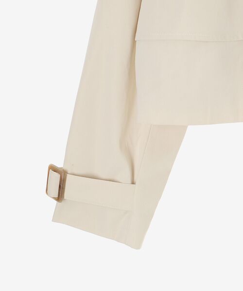 MAJESTIC LEGON（マジェスティックレゴン）の「ショートトレンチコート（トレンチコート・レディース・ベージュ/アイボリー・SMALL/MEDIUM）」の9枚目の写真