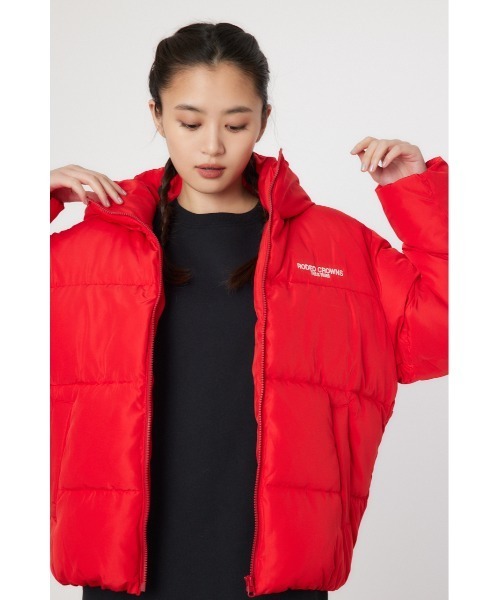 RODEO CROWNS WIDE BOWL（ロデオクラウンズワイドボウル）の「フーディー中綿ジャケット（ブルゾン・レディース・ブラック/カーキ/レッド・SMALL/MEDIUM）」の5枚目の写真