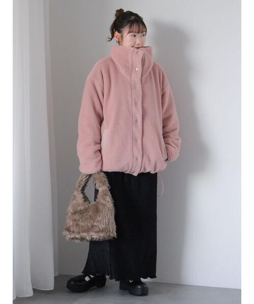 ehka sopo（エヘカソポ）の「リバーシブルボアジャケット（ブルゾン