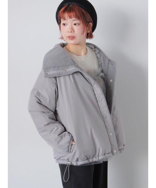 ehka sopo（エヘカソポ）の「リバーシブルボアジャケット（ブルゾン