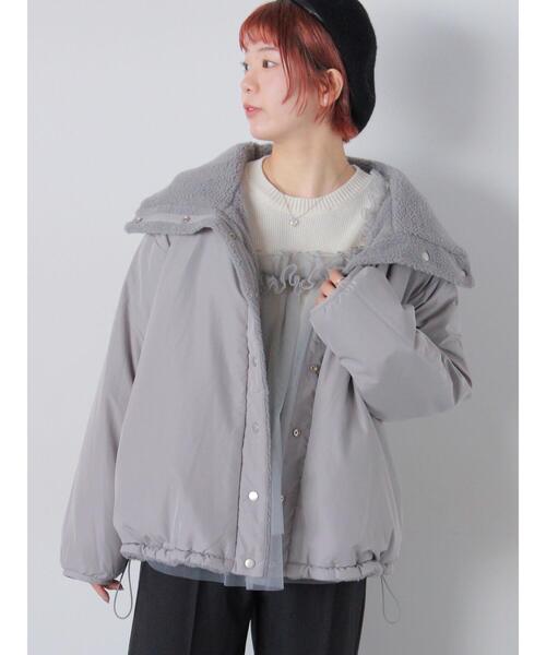 ehka sopo（エヘカソポ）の「リバーシブルボアジャケット（ブルゾン