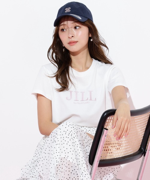JILL by JILL STUART（ジルバイジルスチュアート）の「◇オーガニック刺繍ロゴＴシャツ（Tシャツ/カットソー・レディース・ホワイト系その他4/ブルー/ピンク系その他/ブラック/シルバー/ホワイト系その他・FREE）」の22枚目の写真