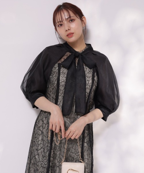 mystrada 2way チュール×レース ドレス 2WAYボレロ付きレースドレス（ワンピース）｜Mystrada（マイ
