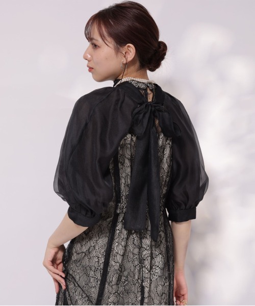 mystrada 2way チュール×レース ドレス mystrada 2way チュール×レース ドレス