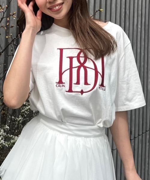rienda - rienda 赤 チュニック 赤黒 黒赤 ブラウス レディース リエンダ 長袖 rienda 2WAY千鳥パターンタイトknit OP D/RED3 -靴