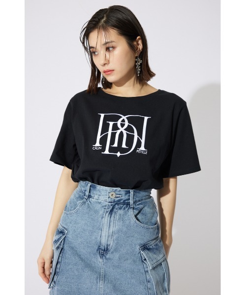 rienda（リエンダ）の「RDロゴTシャツ 夏服 半袖（Tシャツ/カットソー・レディース・ブラック/レッド系その他/イエロー/ピンク系その他/カーキ/ホワイト/ピンク・FREE）」の10枚目の写真
