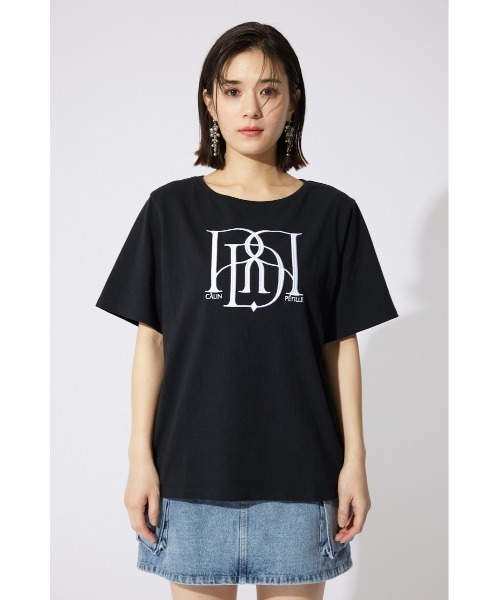 rienda（リエンダ）の「RDロゴTシャツ 夏服 半袖（Tシャツ/カットソー・レディース・ブラック/レッド系その他/イエロー/ピンク系その他/カーキ/ホワイト/ピンク・FREE）」の12枚目の写真