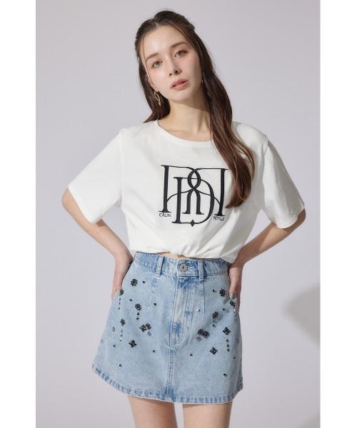 rienda（リエンダ）の「RDロゴTシャツ 夏服 半袖（Tシャツ/カットソー・レディース・ブラック/レッド系その他/イエロー/ピンク系その他/カーキ/ホワイト/ピンク・FREE）」の21枚目の写真