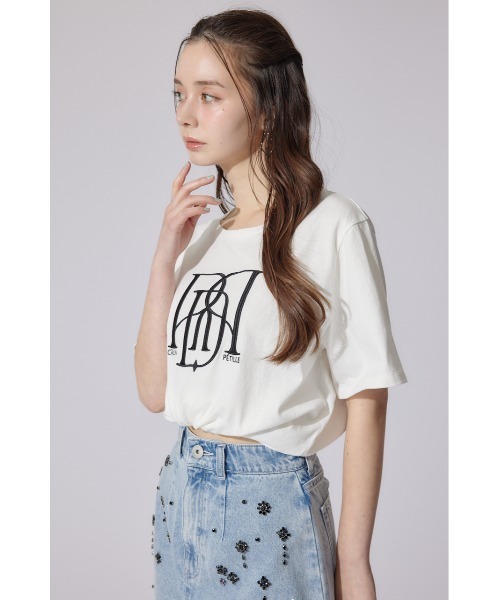 rienda（リエンダ）の「RDロゴTシャツ 夏服 半袖（Tシャツ/カットソー・レディース・ブラック/レッド系その他/イエロー/ピンク系その他/カーキ/ホワイト/ピンク・FREE）」の22枚目の写真