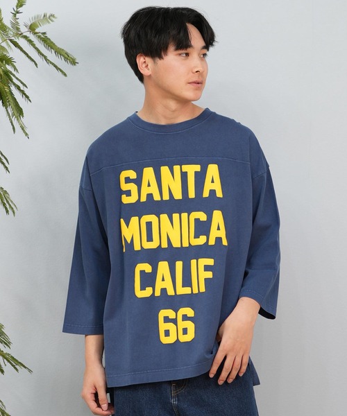 ムラサキスポーツ(ムラサキスポーツ)の「【ムラサキスポーツ限定】DEAR LAUREL/ディアローレル Tシャツ 七分袖 長袖 ロンT フロントプリント CAL 3/4 SLEEVE TEE D25S2200(Tシャツ/カットソー・メンズ・ネイビー/ホワイト/ブラック/ピンク・M/L)」の21枚目の写真