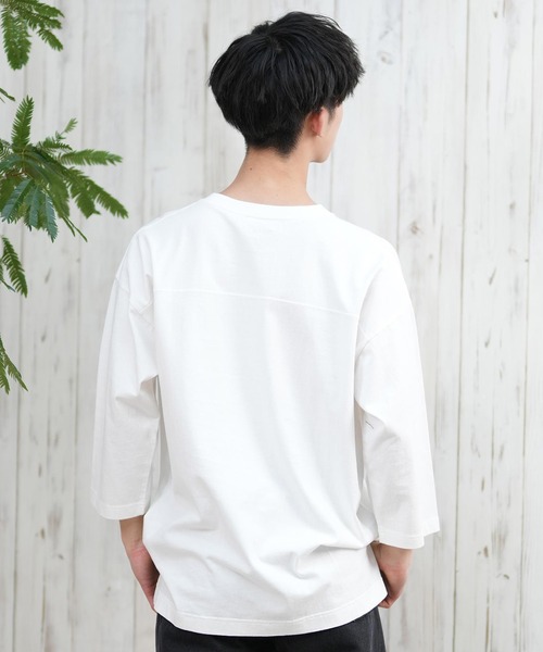 ムラサキスポーツ(ムラサキスポーツ)の「【ムラサキスポーツ限定】DEAR LAUREL/ディアローレル Tシャツ 七分袖 長袖 ロンT フロントプリント CAL 3/4 SLEEVE TEE D25S2200(Tシャツ/カットソー・メンズ・ネイビー/ホワイト/ブラック/ピンク・M/L)」の7枚目の写真