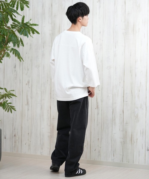 ムラサキスポーツ(ムラサキスポーツ)の「【ムラサキスポーツ限定】DEAR LAUREL/ディアローレル Tシャツ 七分袖 長袖 ロンT フロントプリント CAL 3/4 SLEEVE TEE D25S2200(Tシャツ/カットソー・メンズ・ネイビー/ホワイト/ブラック/ピンク・M/L)」の11枚目の写真