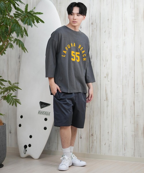 ムラサキスポーツ(ムラサキスポーツ)の「【ムラサキスポーツ限定】DEAR LAUREL/ディアローレル Tシャツ 七分袖 長袖 ロンT フロントプリント CAL 3/4 SLEEVE TEE D25S2200(Tシャツ/カットソー・メンズ・ネイビー/ホワイト/ブラック/ピンク・M/L)」の17枚目の写真