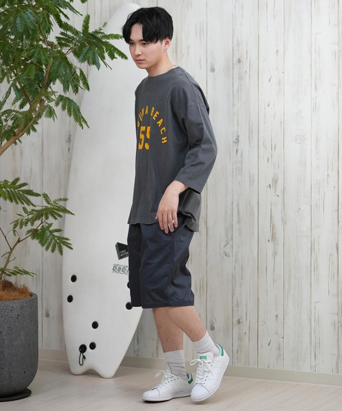 ムラサキスポーツ(ムラサキスポーツ)の「【ムラサキスポーツ限定】DEAR LAUREL/ディアローレル Tシャツ 七分袖 長袖 ロンT フロントプリント CAL 3/4 SLEEVE TEE D25S2200(Tシャツ/カットソー・メンズ・ネイビー/ホワイト/ブラック/ピンク・M/L)」の18枚目の写真