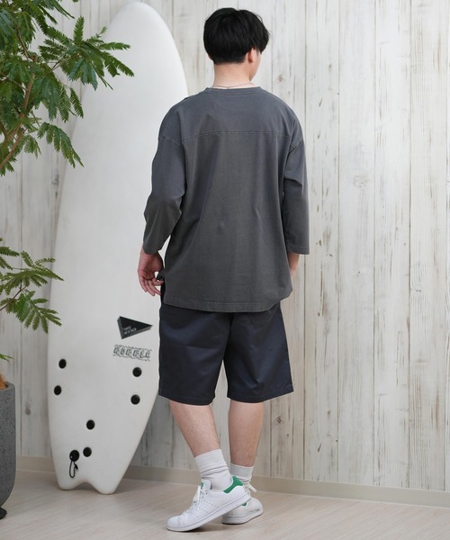 ムラサキスポーツ(ムラサキスポーツ)の「【ムラサキスポーツ限定】DEAR LAUREL/ディアローレル Tシャツ 七分袖 長袖 ロンT フロントプリント CAL 3/4 SLEEVE TEE D25S2200(Tシャツ/カットソー・メンズ・ネイビー/ホワイト/ブラック/ピンク・M/L)」の19枚目の写真