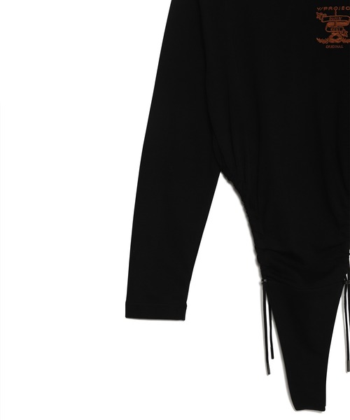 Y/Project（ワイプロジェクト）の「Y/PROJECT(ワイ プロジェクト) EVERGREEN PARIS' BEST EMBROIDERED BODY（Tシャツ/カットソー・レディース・ブラック・S）」の3枚目の写真