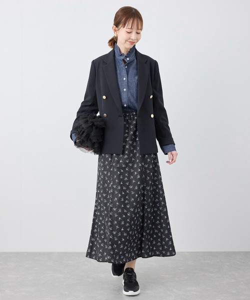 ROPE' PICNIC（ロペピクニック）の「フリルカラーデニムシャツ（シャツ/ブラウス・レディース・サックスブルー/ネイビー・38）」の3枚目の写真