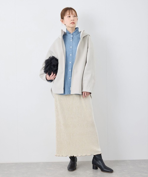 ROPE' PICNIC（ロペピクニック）の「フリルカラーデニムシャツ（シャツ/ブラウス・レディース・サックスブルー/ネイビー・38）」の12枚目の写真