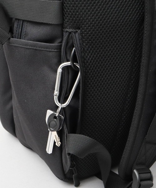 大容量 メッシュポケット 3層構造 ラウンドリュック A4・PC収納対応
