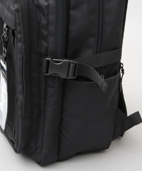 大容量 メッシュポケット 3層構造 ラウンドリュック A4・PC収納