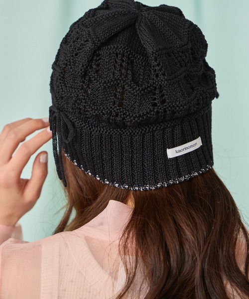kaorinomori（カオリノモリ）の「kaorinomori ラメルニット / カオリノモリ（ニットキャップ/ビーニー・レディース・ブラック/ピンク/ブルー・FREE）」の19枚目の写真