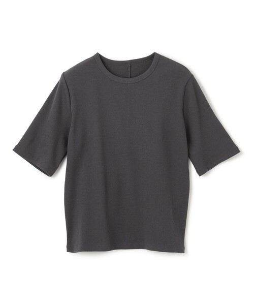 UNFILO（アンフィーロ）の「テレコ ハーフスリーブTシャツ（Tシャツ/カットソー・レディース・ブラック系/ブラック系1/ベージュ系/ホワイト系・X-LARGE）」の19枚目の写真
