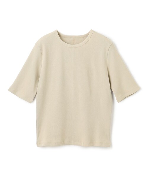 UNFILO（アンフィーロ）の「テレコ ハーフスリーブTシャツ（Tシャツ/カットソー・レディース・ブラック系/ブラック系1/ベージュ系/ホワイト系・X-LARGE）」の20枚目の写真