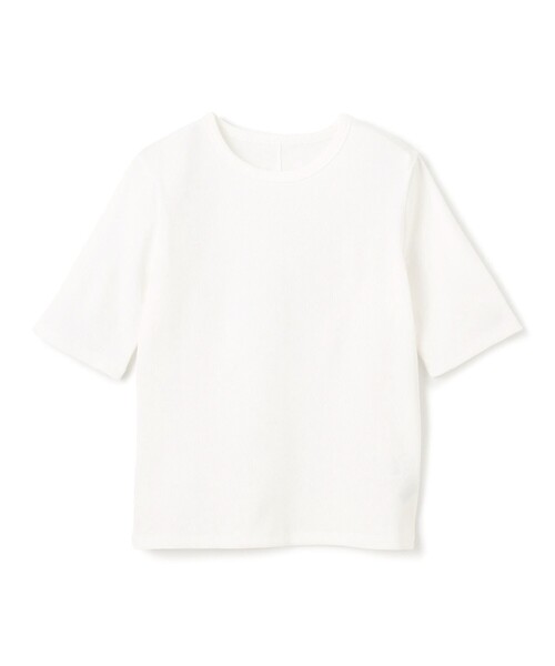 UNFILO（アンフィーロ）の「テレコ ハーフスリーブTシャツ（Tシャツ/カットソー・レディース・ブラック系/ブラック系1/ベージュ系/ホワイト系・X-LARGE）」の22枚目の写真