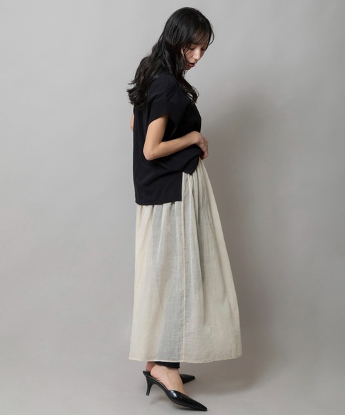 Munich（ミューニック）の「【KOTA CHECK】ギャザースカート（スカート・レディース・ライトベージュ/ブラック/ダークオレンジ・M/S）」の19枚目の写真