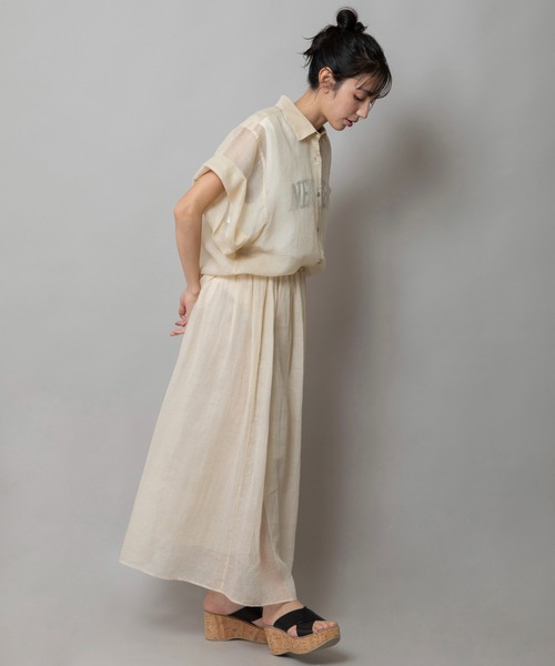 Munich（ミューニック）の「【KOTA CHECK】ギャザースカート（スカート・レディース・ライトベージュ/ブラック/ダークオレンジ・M/S）」の21枚目の写真