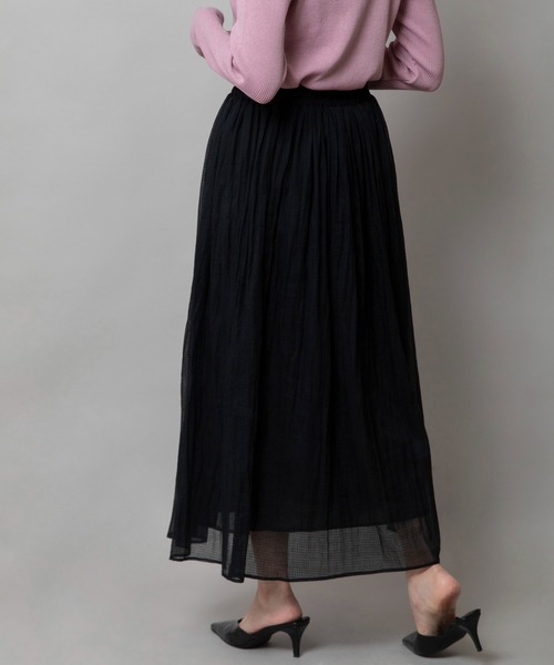 Munich（ミューニック）の「【KOTA CHECK】ギャザースカート（スカート・レディース・ライトベージュ/ブラック/ダークオレンジ・M/S）」の16枚目の写真